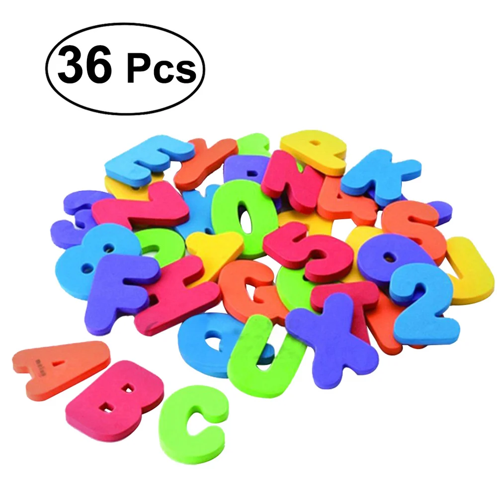 

36 Pcs Bath Letters and Numbers Premium Educational Bath Toys for Kids Children