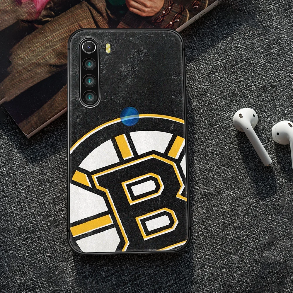 

Boston Bear Hockey team Phone Case Cover Hull For XIAOMI Redmi 7 7a 8 8a 9 10X NOTE 6 7 7s 8 8t 9 9s Pro Max black Hoesjes