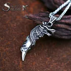 Ожерелье мужское из нержавеющей стали, с длинным языком в виде дракона