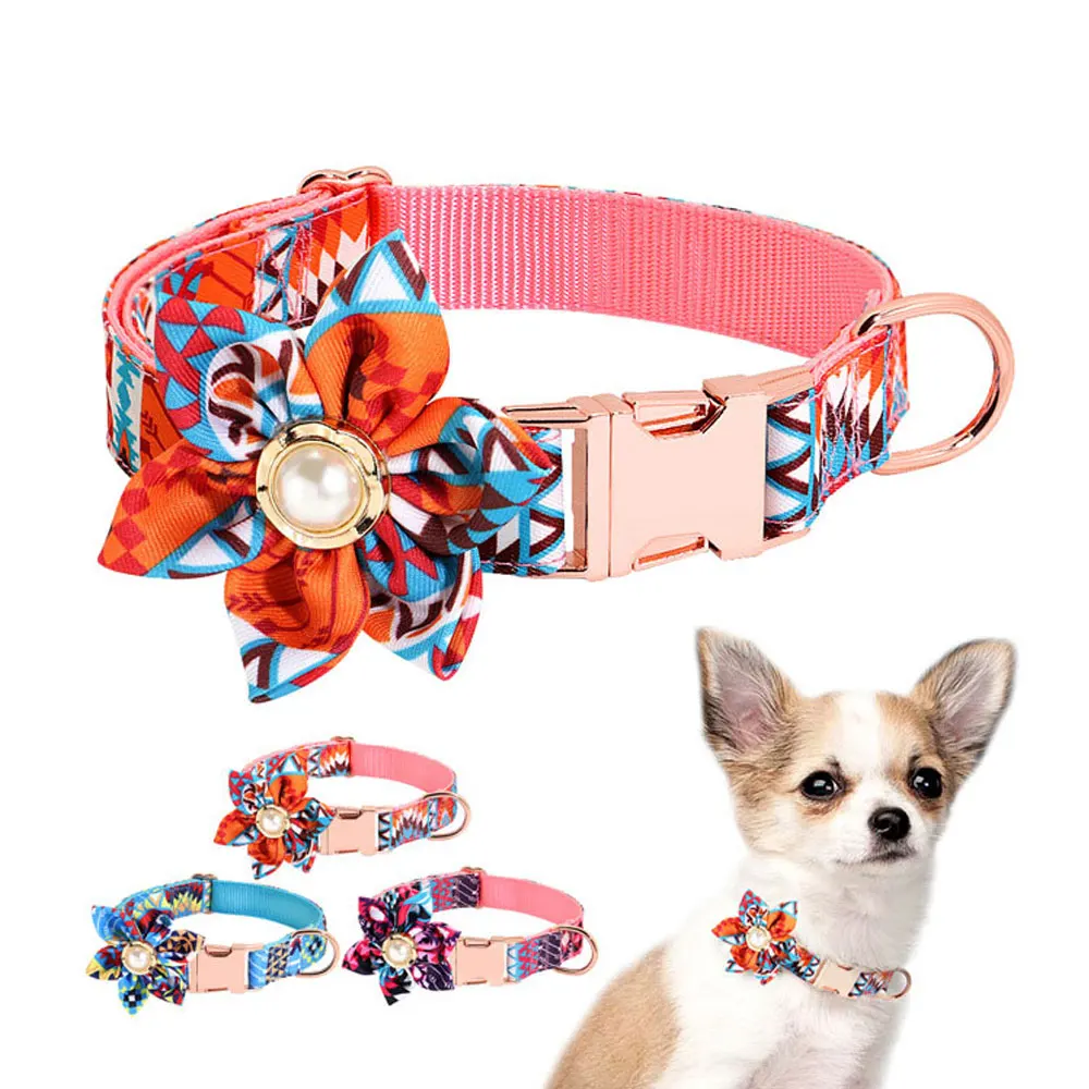 

Adjustable Nylon Dog Collar Personalized Pet ID Tag Nameplate for Small Medium Large Dogs Pitbull Pug