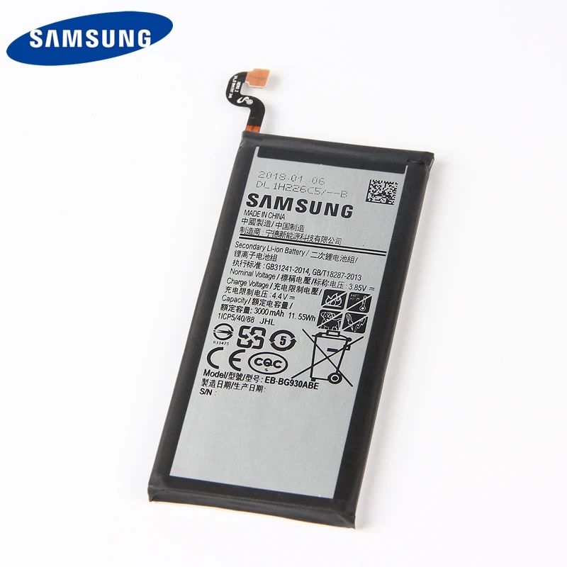 samsung Батарея EB-BG930ABE для samsung GALAXY S7 SM-G9300 G930F G930A G930L G9308 G930V SM-G930L SM-G930P G930 3000 мА-ч