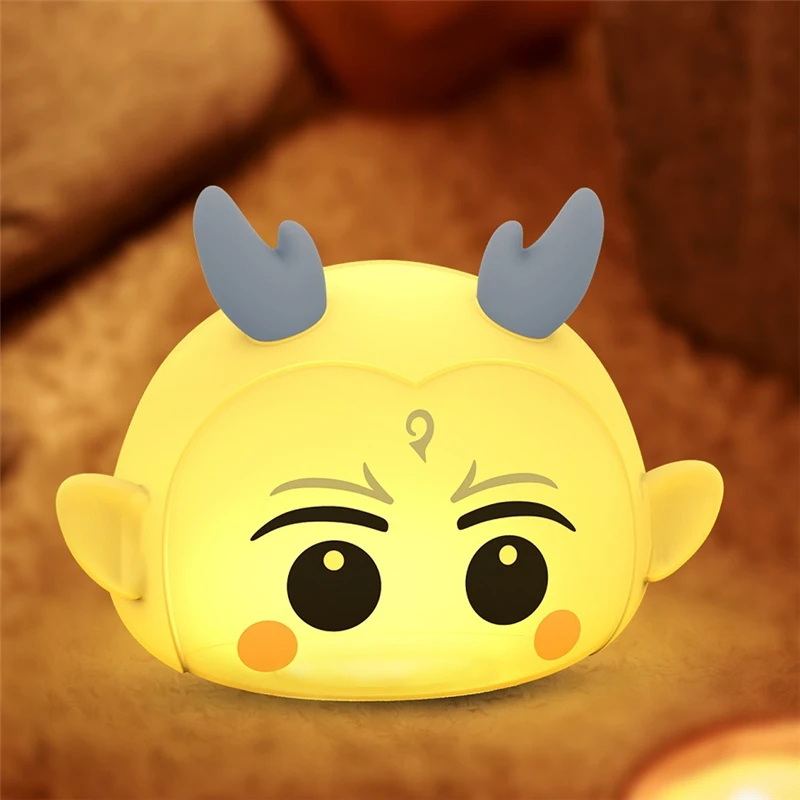 Topoch ночной Светильник Детские Touch Сенсор силиконовый мультфильмов USB зарядное