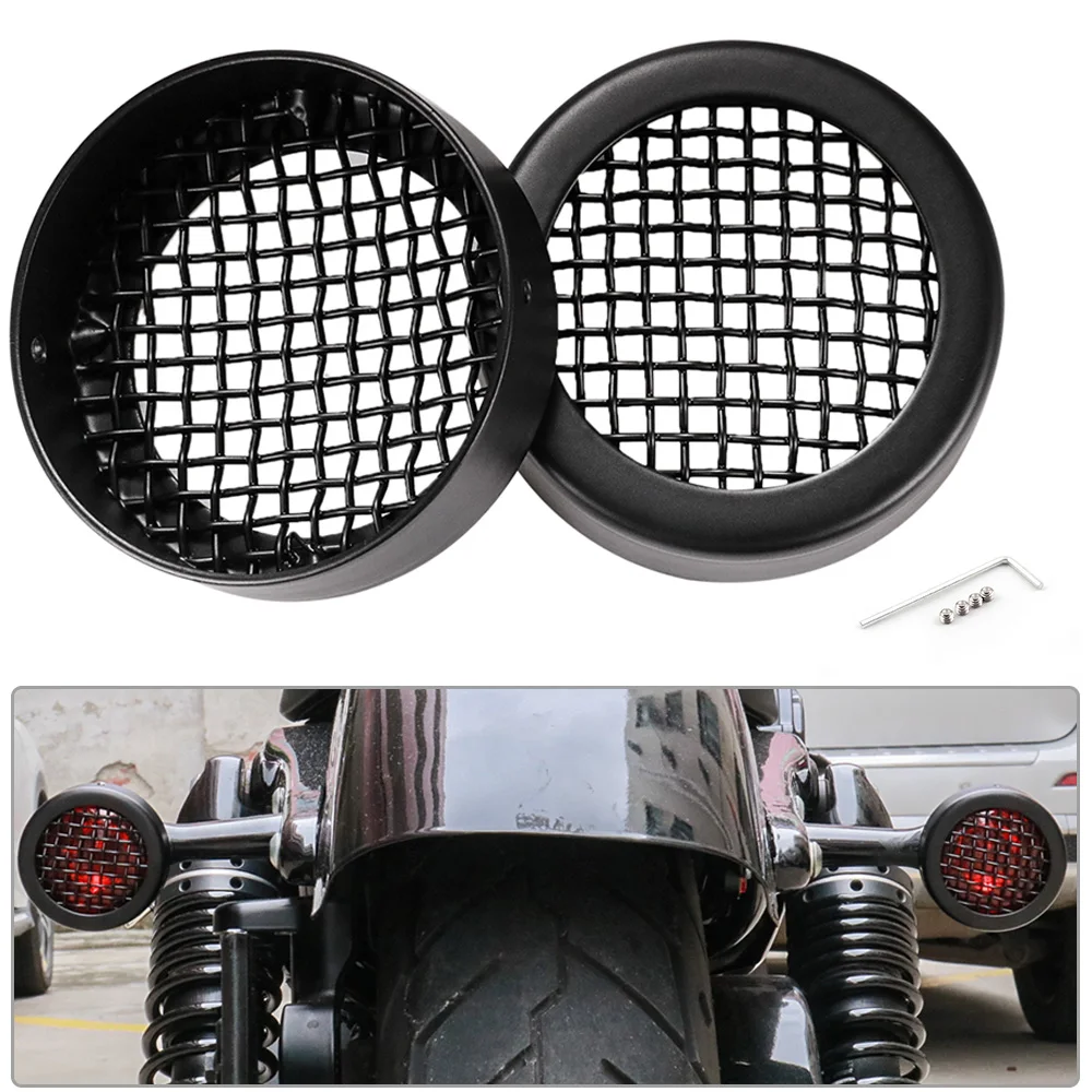 

2 шт., защитная накладка для указателя поворота мотоцикла, для Harley Sportster XL883 XL1200 X48