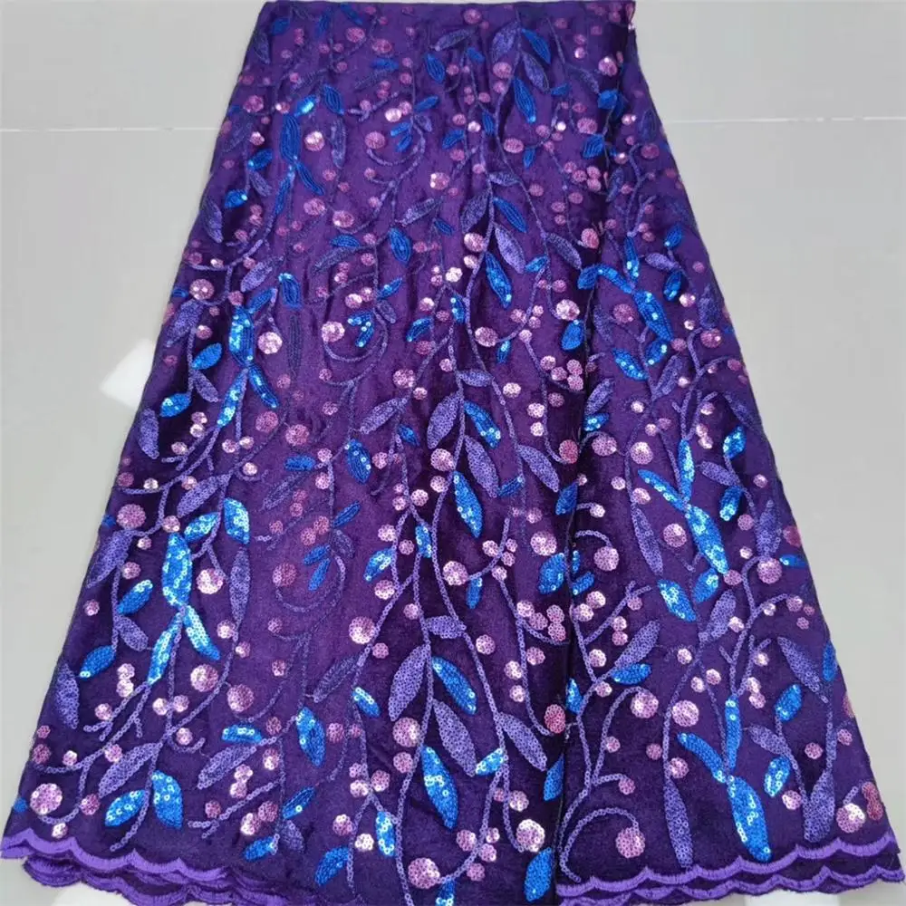 2020 New Design African Velvet Lace Fabric High Quality Nigerian French Net Fabrics For Wedding Sewing | Дом и сад