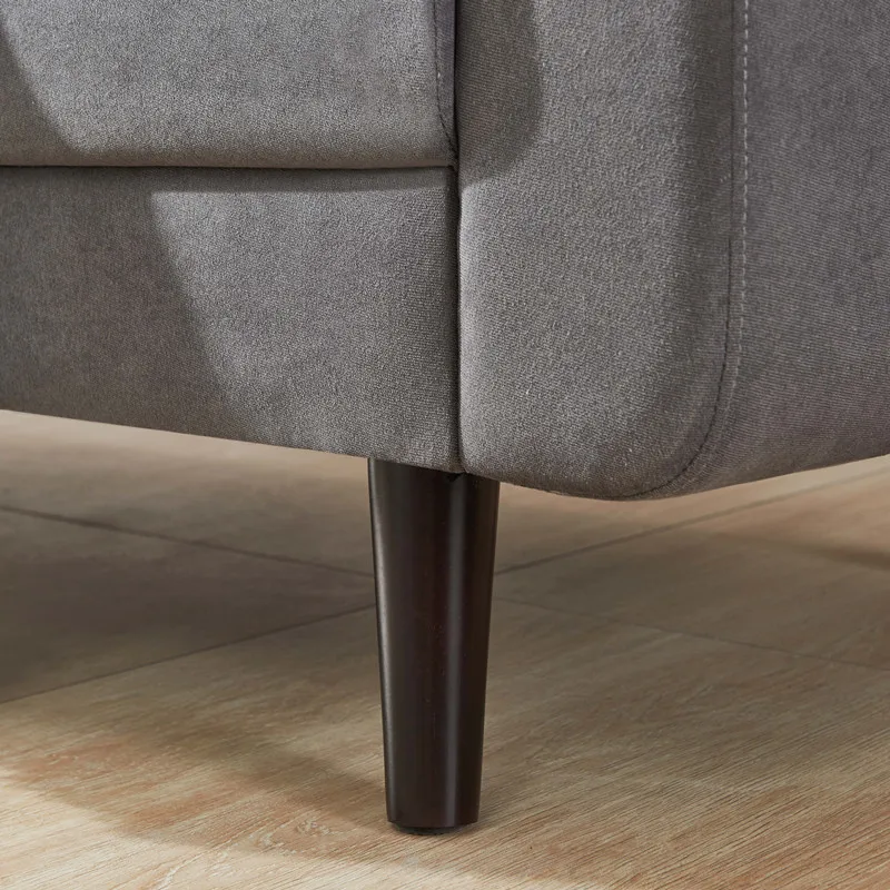 

Mid-Century Modern Sofa Ployester Fabric 79"w Blue Living Rioom Furniture House Hotel Sofa Hardwood Frame With Solid Wood Legs