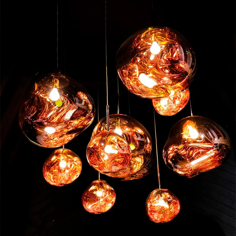 Скандинавский светодиодный подвесной светильник s Lava художественный