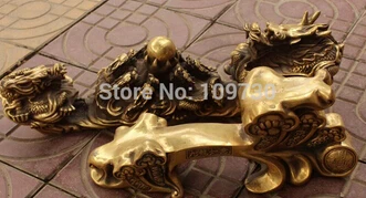 Бесплатная доставка &ltпомеченные китайские бронзовые Богатые Деньги 9 драконы
