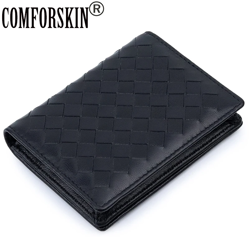 Удобный кошелек из овечьей кожи для кредитных карт универсальный монет Прямая