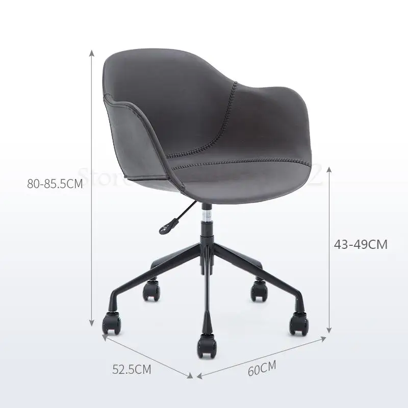 Кресло офисное в нордическом стиле с подъемом |