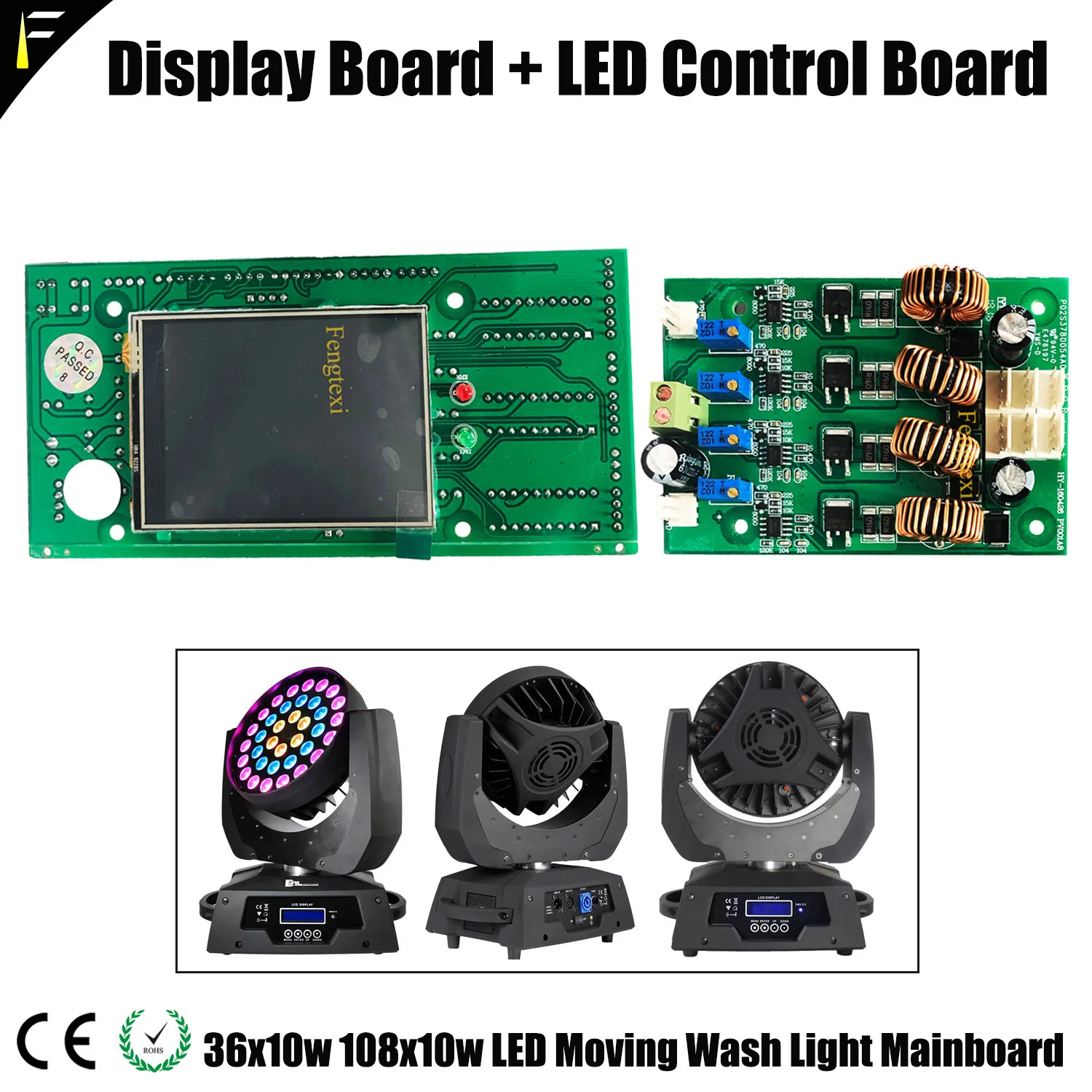 RGBW 4 в 1 Светодиодная моющаяся материнская плата с движущейся головкой 36*10 Вт 36*12
