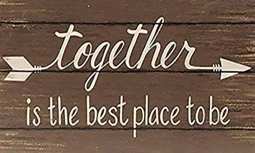 

Together Best Place to Be Parking Lot Stairs Office Street Tin Arrow Metal Wall Decoration Sign 12X16 inches