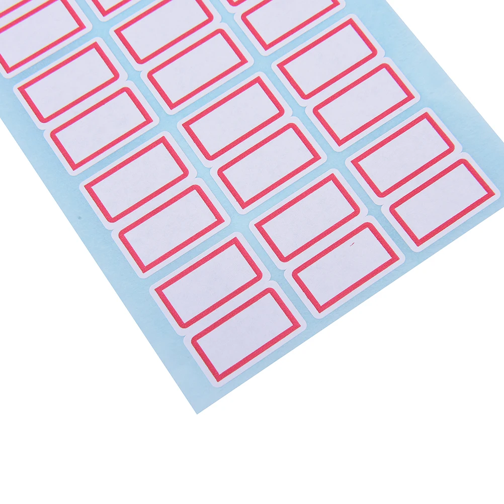 

12 Sheets 1 Pack Self Adhesive Sticky White Label Writable Name Stickers Blank Note Labels Stationery