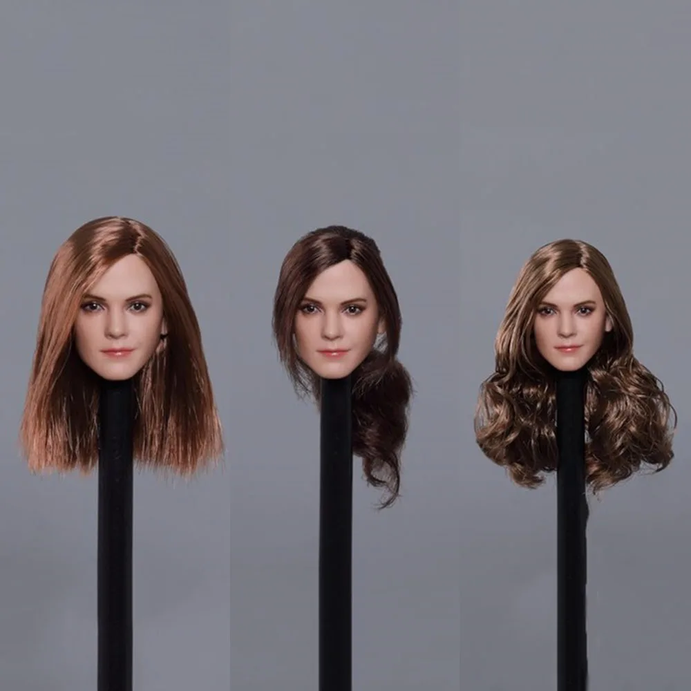

1/6 Scale GAC020 European and American Female Hermione Emma Watson Head Sculpture Exquisite Simulation Soldier Head Sculpture