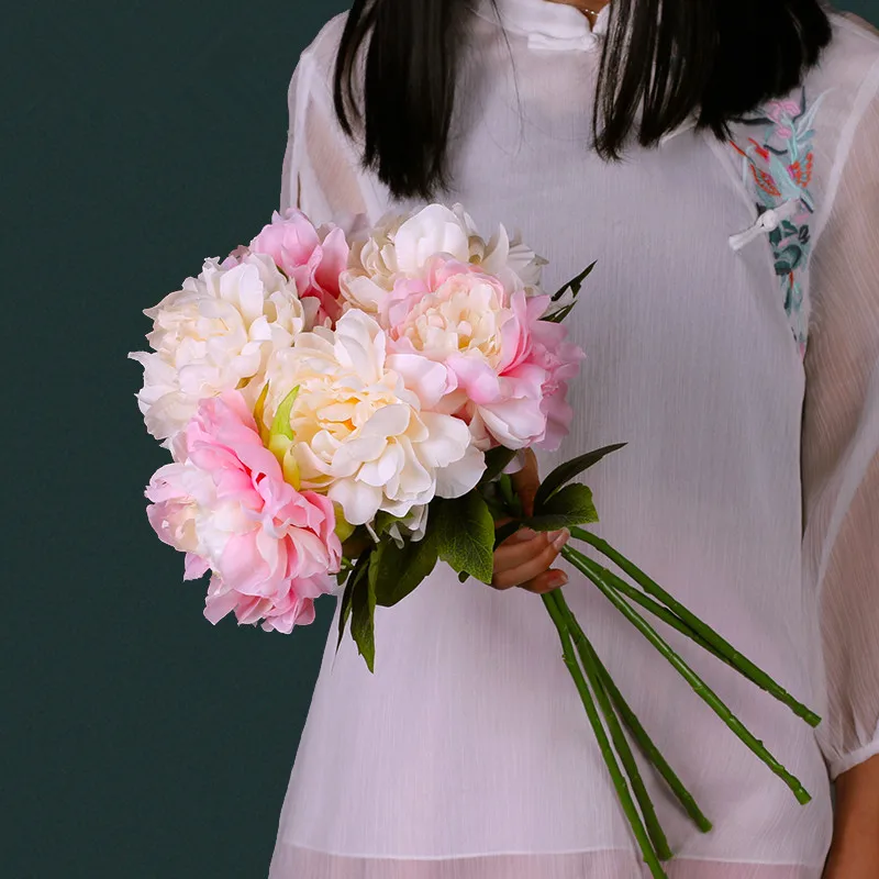 Красивый искусственный цветок Искусственный Пион 1 шт.|flowers artificial peony|artificial peonysilk