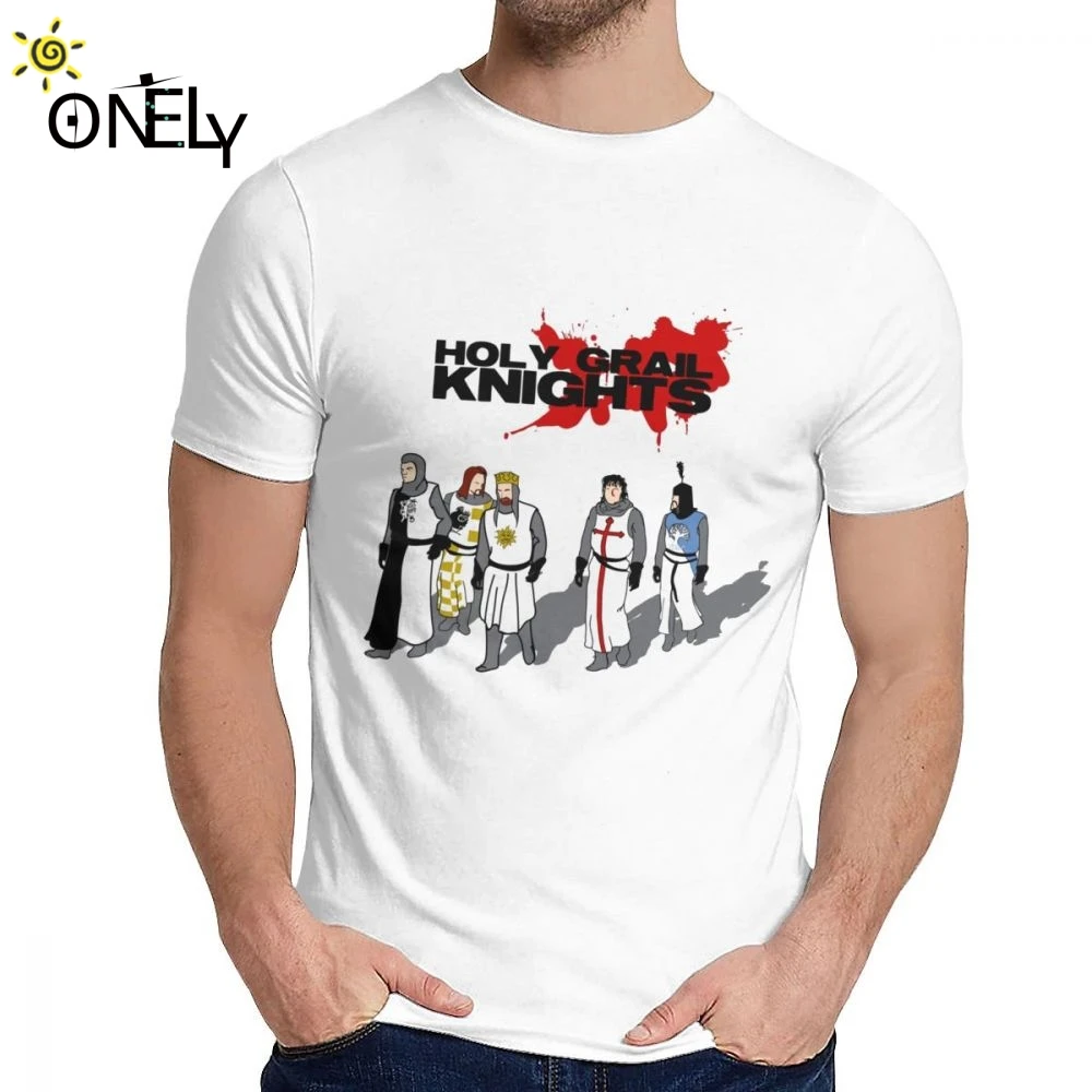 

Male T-shirt Holy Grail Knights Templar Quality Cotton Fashionable Man's O-neck Hip Hop Short Sleeve