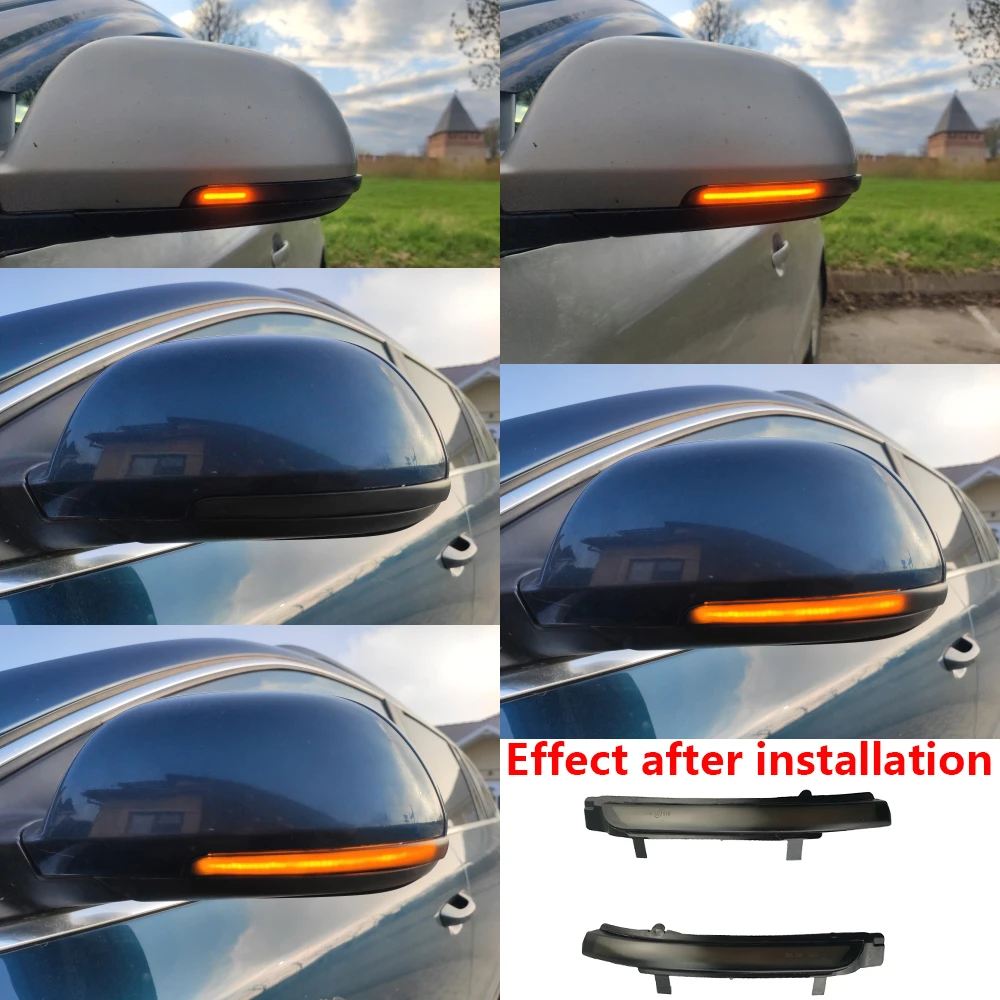 Динамический светодиодный поворотный сигнал мигающее зеркало освещение