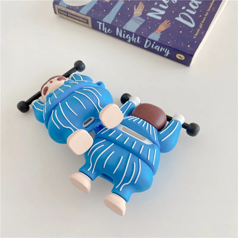 

For Airpods Case,3D Cartoon Cute Sports Girl Case For Airpods 1/2 Case Silicone Protective Earphone Cover FOr Girls