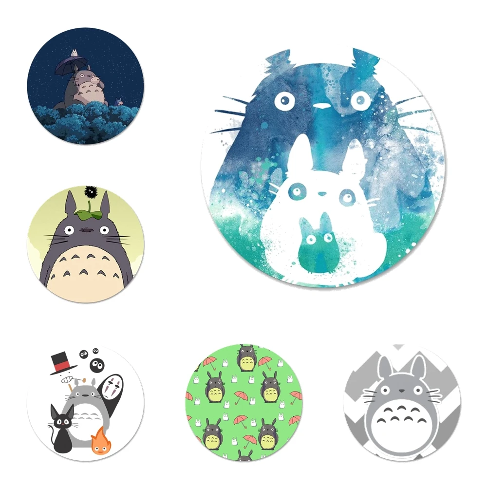 

Studio Ghibli MY NEIGHBOUR TOTORO Icons Pins Badge Decoration Brooches Metal Badges For Clothes Backpack Decoration 58mm