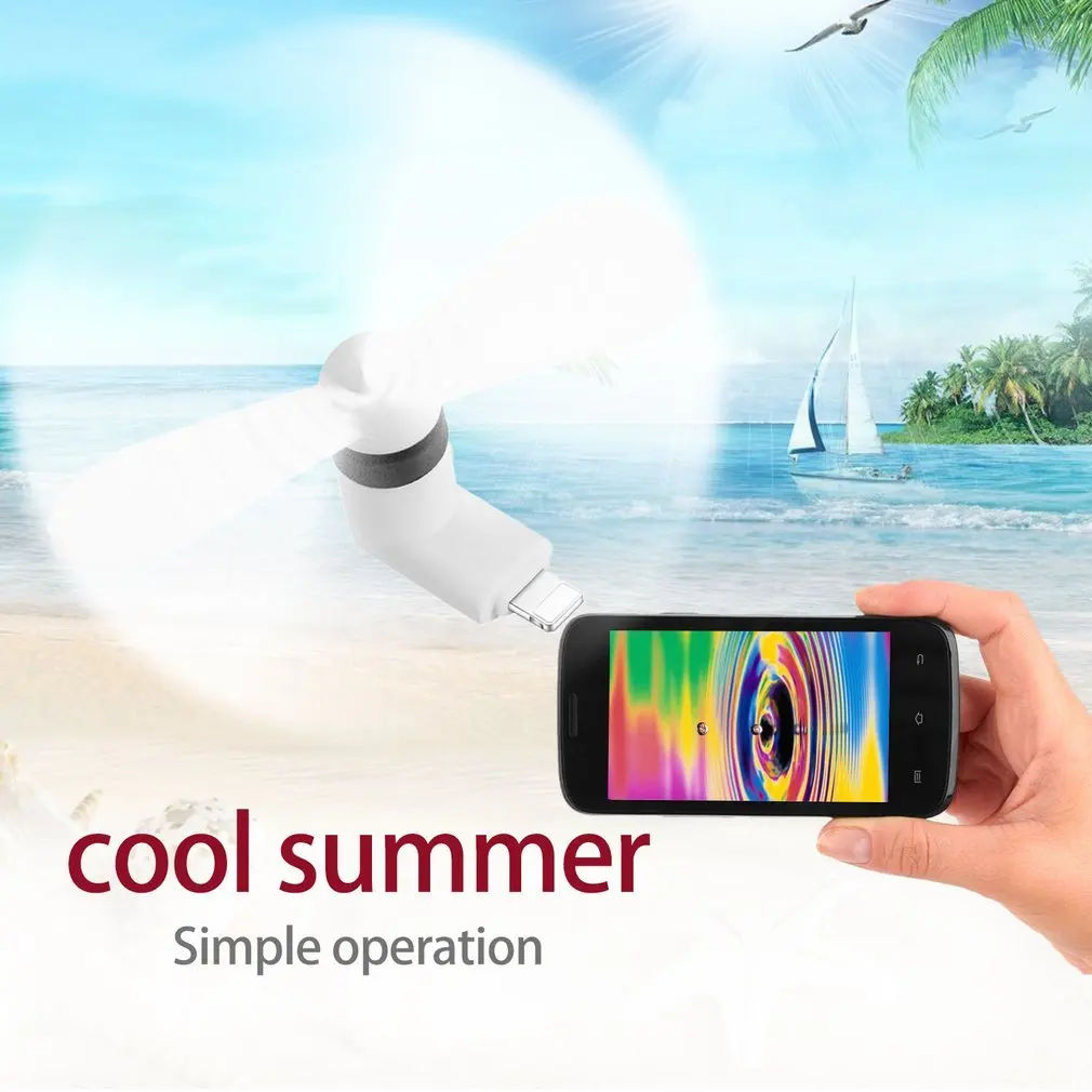 Портативные мини вентиляторы USB 5 В кулер для смартфона IPhone 6 6s 7 Plus ручной