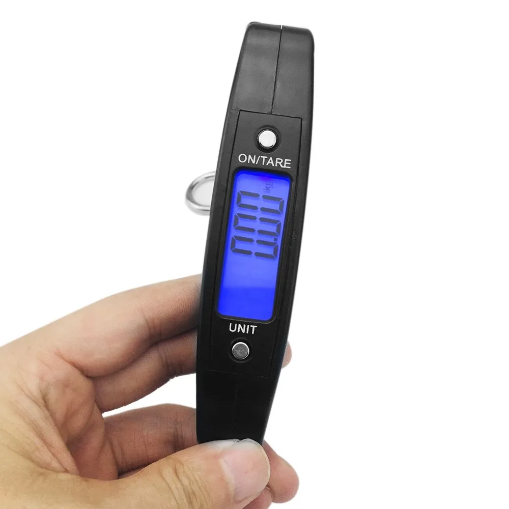 

Mini Hand Held Plastic 50kg LCD Digital Fishing Hanging Electronic Scale Pocket Hook Weight Luggage Scale