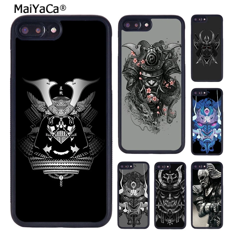 MaiYaCa самурайский японский воин маска шлем чехол для телефона iPhone X XR XS 11 12 Pro MAX 5 6S 7 8