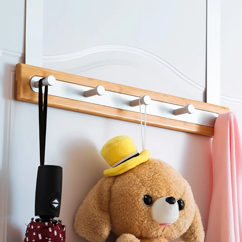 

Non-Marking Free Punch Door Rear Hanging Rack Hook Smooth Finish Sundries Storage Pegs Simple Design Decorative Household