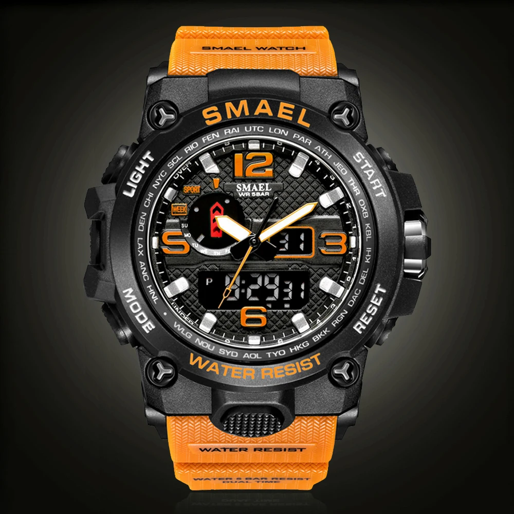 SMAEL модные брендовые часы для мужчин новый стиль цифровые водонепроницаемые