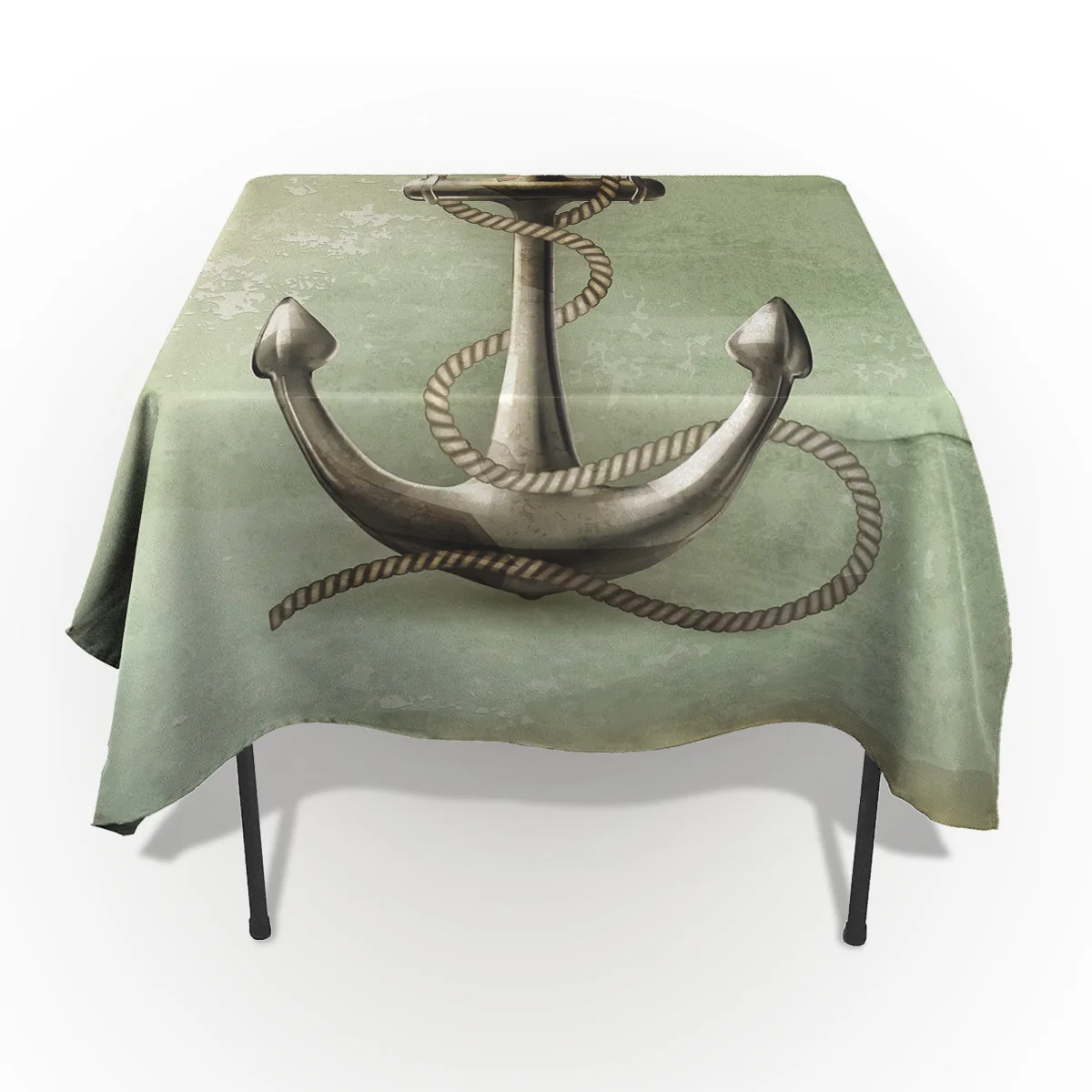 Якорь Ретро Живопись скатерти элегантные девушки мужчины столовая ужин Пикник