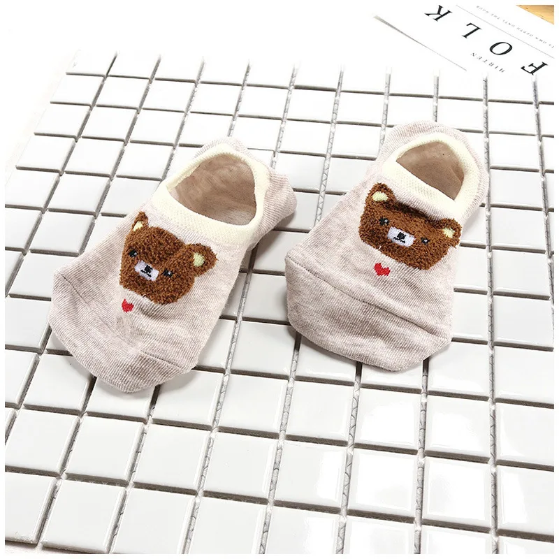 Комплект из модных женских Harajuku стиль летние Нескользящие невидимые носки, Слиперы клубники фруктов, с изображением арбуза носки для девочек из милых собачек для носки с котами