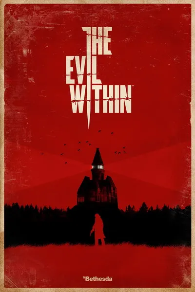 Злой внутри призрак выживания ужас съемки игры Шелковый плакат настенная