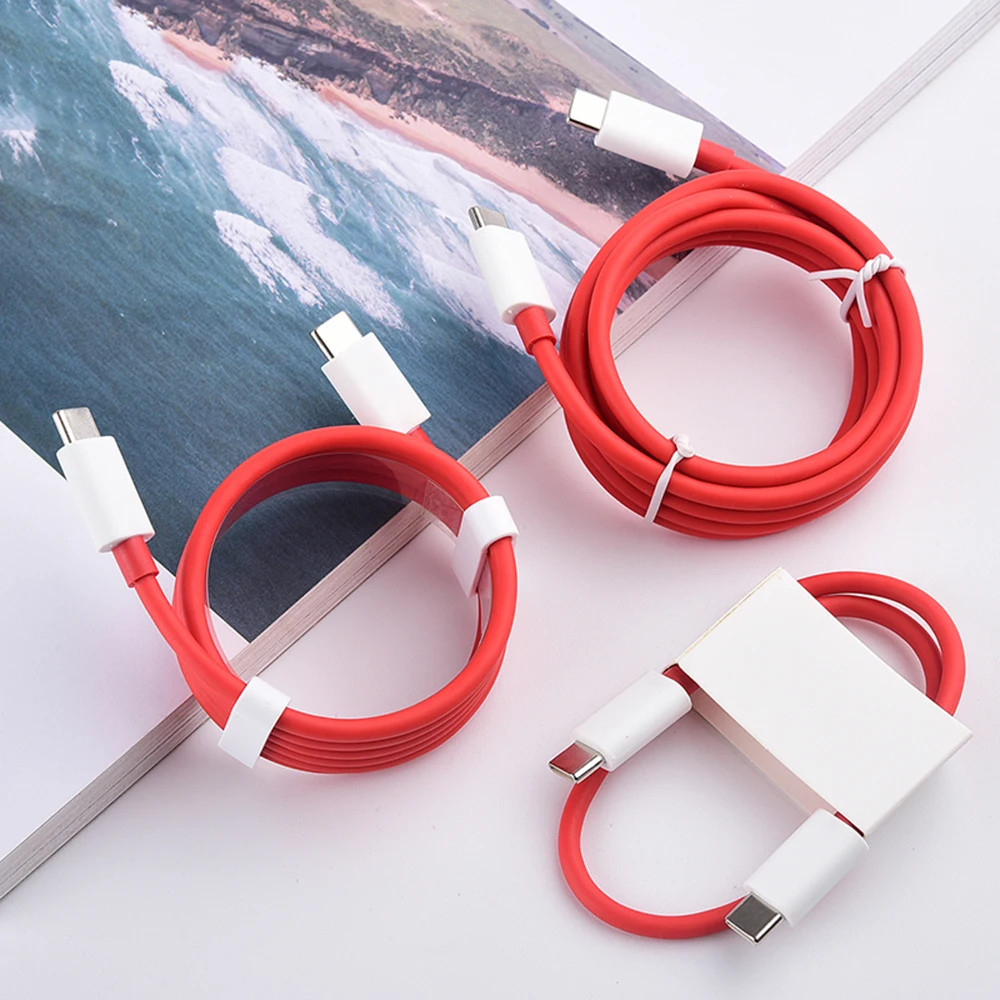 

Oneplus USB C To Type C Cable 65W Warp Quick Charging PD Data Line For One Plus 1+ 9 8 8T 7 7T Pro 9R Nord N10 N100 6 6T 5 5T 3