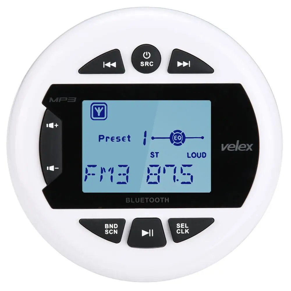 Водонепроницаемый морской цифровой медиа стерео ресивер с Bluetooth mp3 плеером AM FM