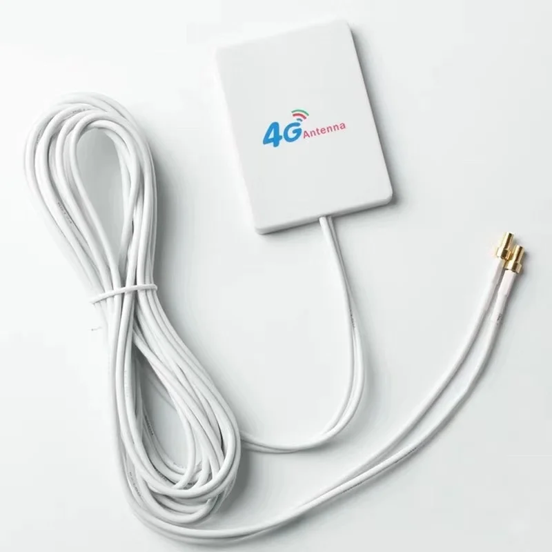 Внешняя антенна 3G/4G 28dbi SMA Male / CRC9 для маршрутизатора или модема Huawei ZTE 4G CPE с кабелем