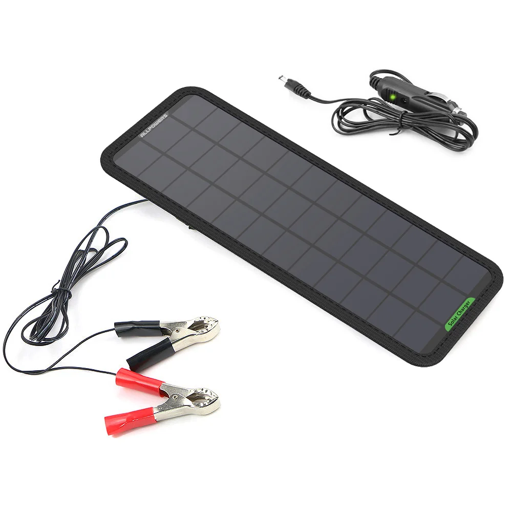 Зарядное устройство с солнечной панелью ALLPOWERS зарядное для аккумулятора