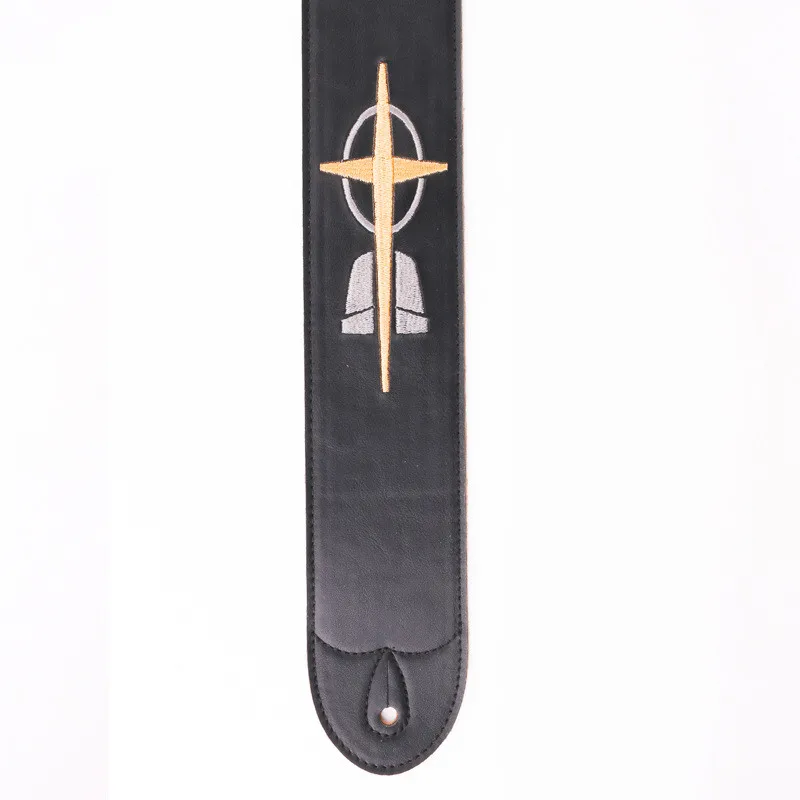

Cross Leather Embossed Guitar Strap Electric Guitar Acoustic Guitar Folk Guitar Bass Strap