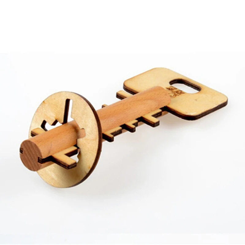 

Unlock Puzzle Key Toys For Kids Wooden Kong Ming Lock Toys Kid Stress Release Toy Intellectual Educational Toys For Children