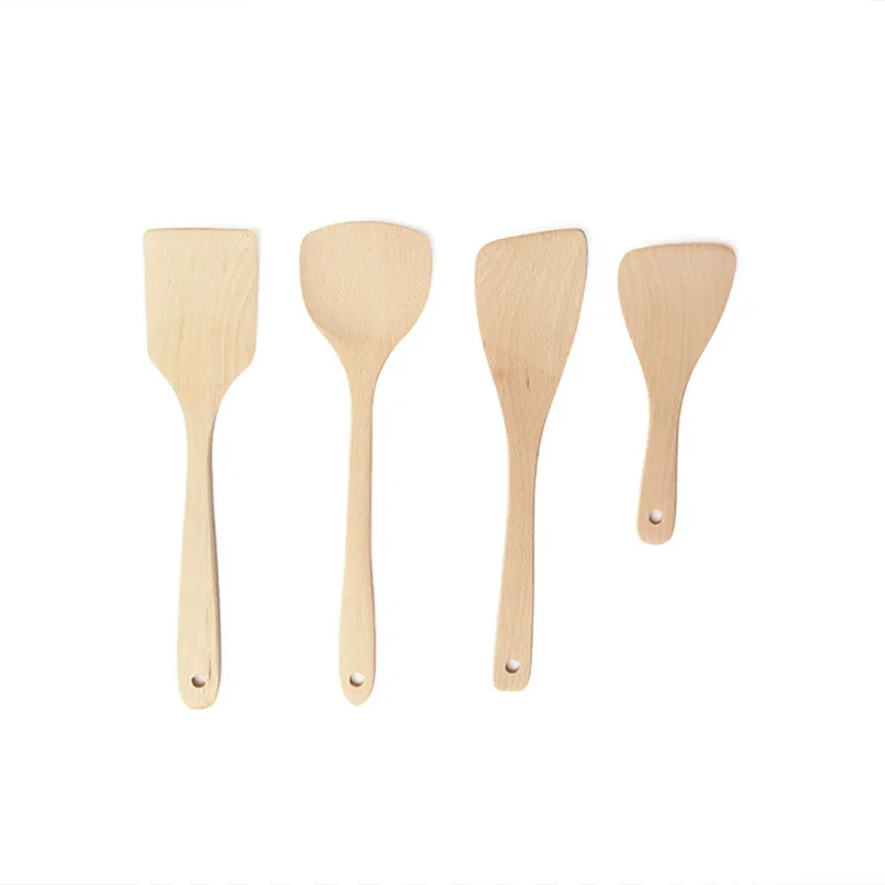 1 шт. Кухня инструмент для антипригарная сковорода Деревянная Лопатка деревянная