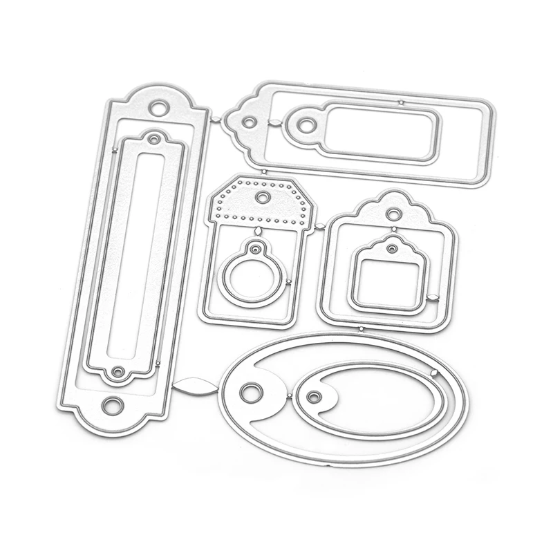 

10 Pcs/set Label Dies for Card Making Tag Craft Metal Cutting Dies Scrapbook Decoration New 2020