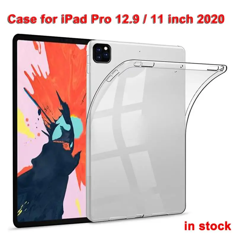 Прозрачный чехол для iPad Pro 12 9 дюйма 2020 Ультратонкий Мягкий ТПУ накладка планшета