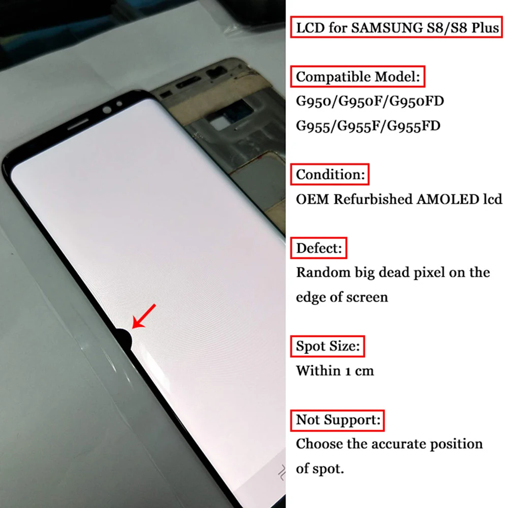 ЖК дисплей с сенсорным экраном для Samsung Galaxy S9 PLUS G960 S8 plus G950 G955 дигитайзер S7 Edge G935F Note