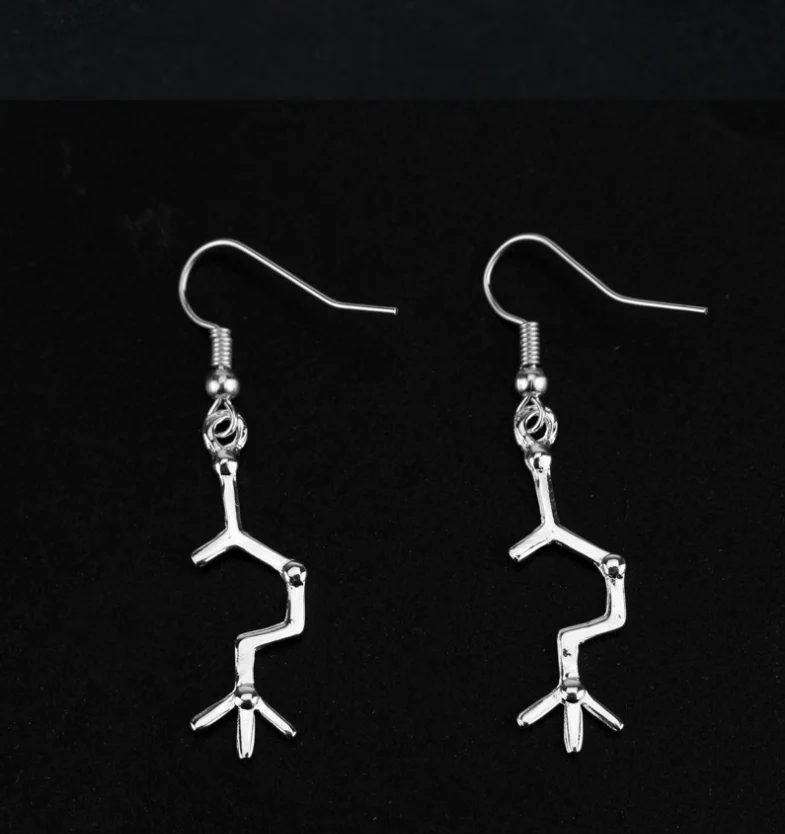 Серьги-гвоздики из синтетического молекулярного серебра для коллег и учителей