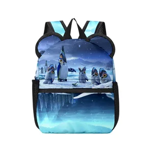 Подростковый рюкзак Subnautica для девочек и мальчиков с принтом ниже нуля, милые рюкзаки с медвежьими ушками, детские школьные сумки