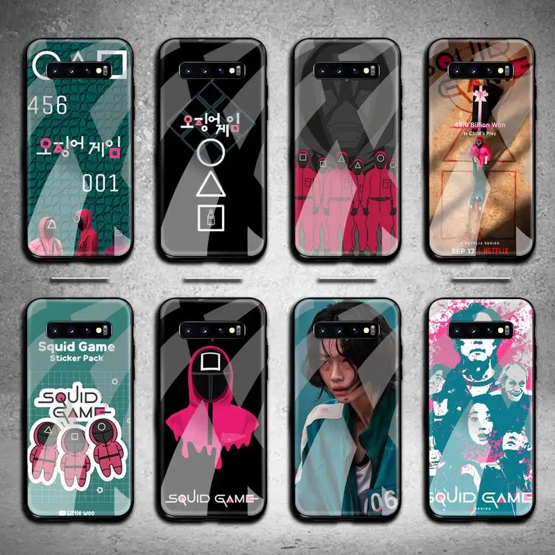 

Чехол для телефона из закаленного стекла для Samsung S20 Plus S7 S8 S9 S10 Note 8 9 10 Plus