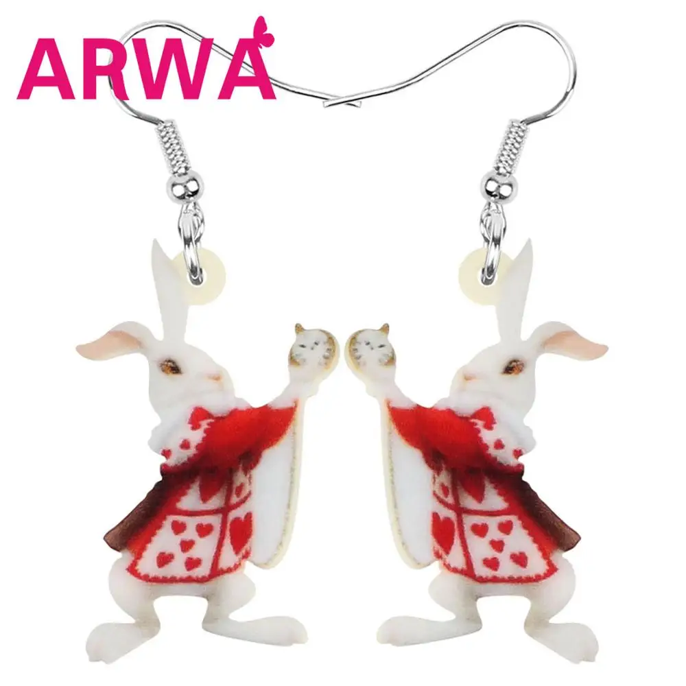 Акриловые серьги ARWA в виде кролика с милыми мультяшными животными | Украшения и