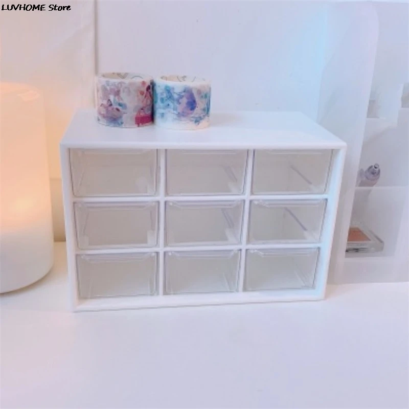 

Ящик для хранения ювелирных украшений с 9 ячейками, ящик с жемчужинами, косметический контейнер для серег, Органайзер