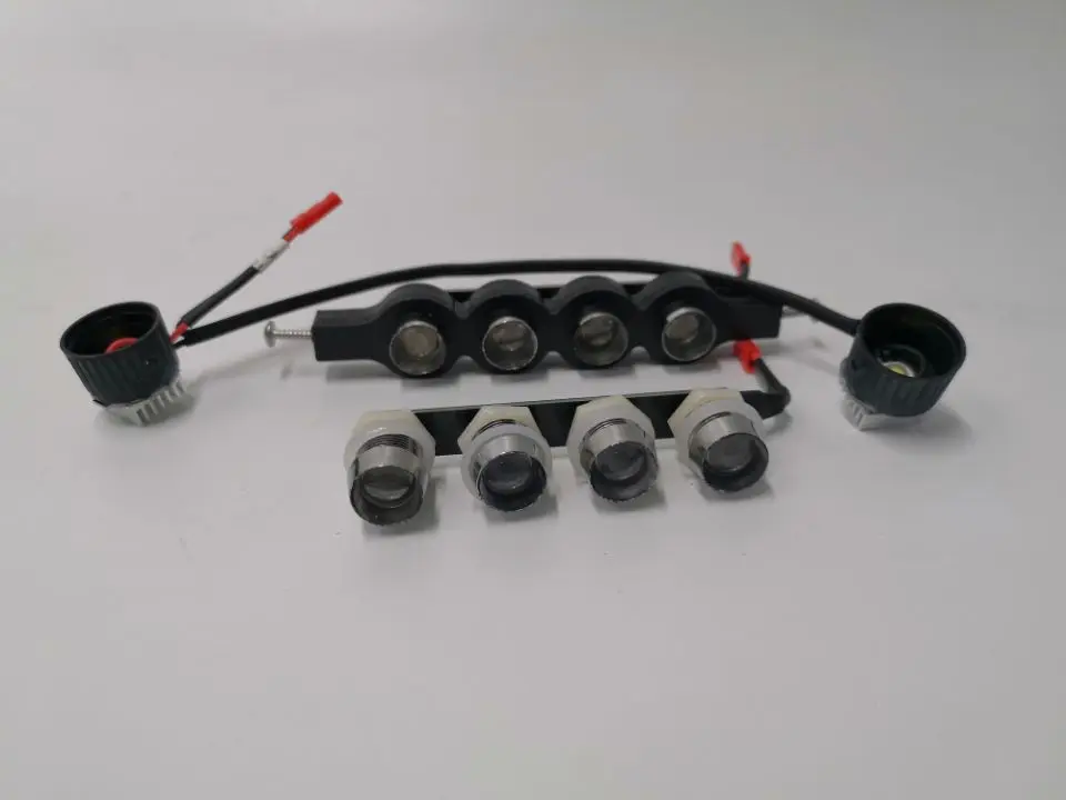 side leds Рулонная клетка хвост/верхний светодиодный светильник/боковая лампа/фара и оп части-для Hraxxas X-MAXX 1/5 Monstter клетка для кузова грузовика 77086-4 GPM - Цвет: side leds