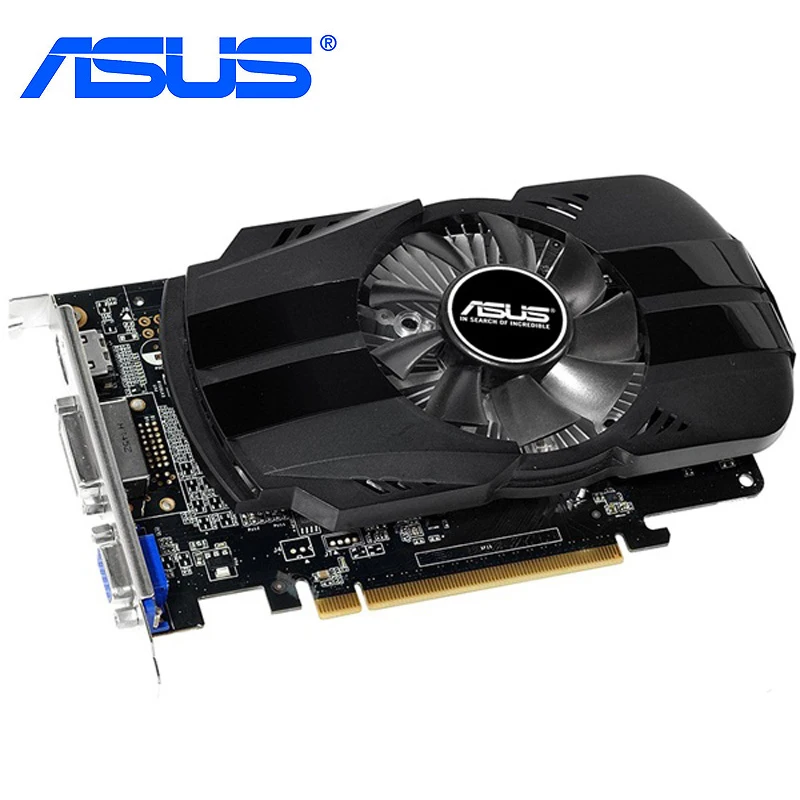 Видеокарта ASUS GTX 750Ti 2 Гб 750 FML 2GD5 128 бит GDDR5 для nVIDIA Geforce HDMI VGA DVI GTX750Ti б/у|Видеокарты| |