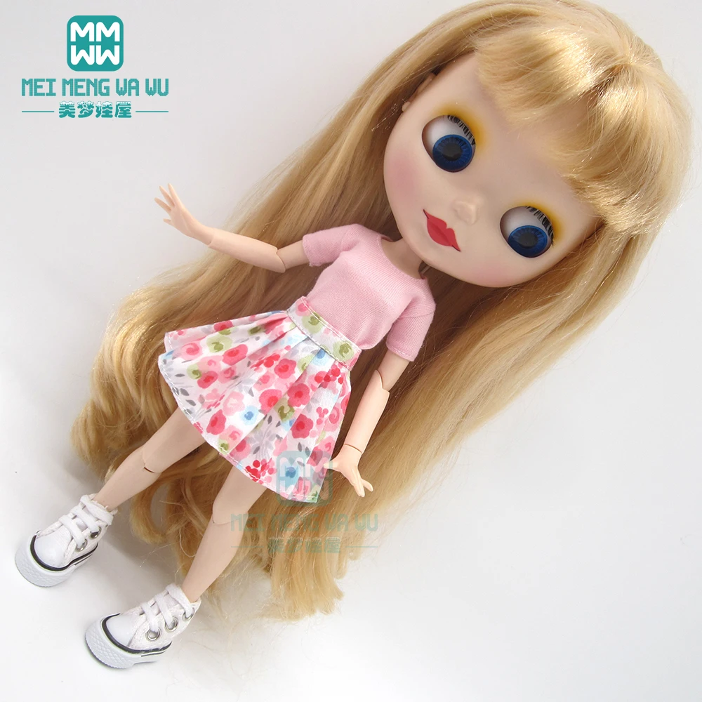 Аксессуары для одежды куклы blyth ob24 ob27 azone модные футболки мини-юбки кожаная обувь |