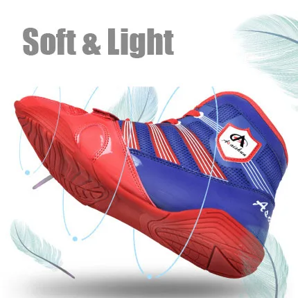 Боксерские сапоги для взрослых и детей антискользящие бокса борьбы тяжелой