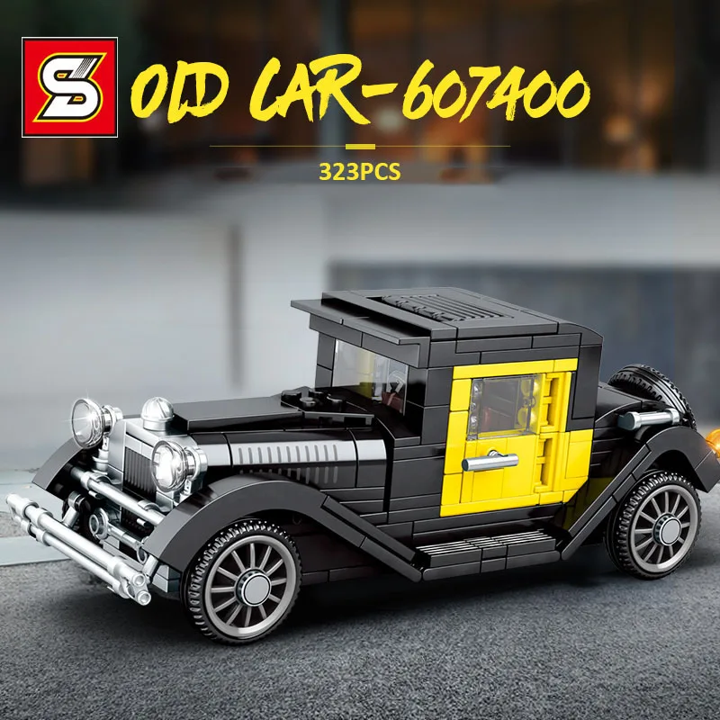 

Sembo 323PCS City Mechanical Classic Car MOC Model Bricks Classical Convertible Racing Vehicle Building Blocks T